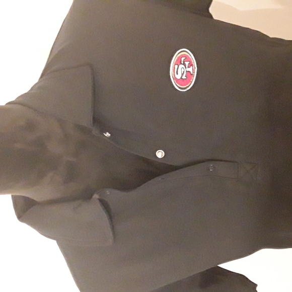 Black Fan Fancisco 49ers polo M - Picture 2 of 4